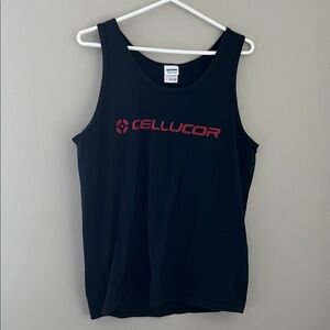 Cellucor Reflex Supplements Graphic Tank Top Black Red Size Medium